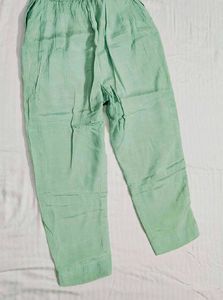Women Green Festive Chanderi Silk Suit Set