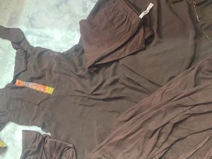 Elegant Brown Kurta Set