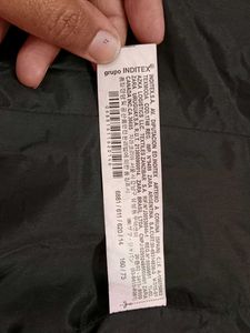 ZARA Women&#39;s Blue Blazer with Zip Pocket