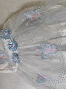 Butterfly White Frock