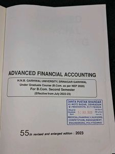 Advanced Financial Accounting Book