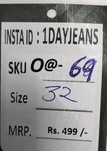 Women dark blue gaggy jeans size 32 (O-69)