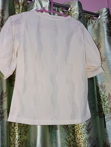 Cream Colour Top For Girls