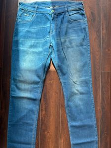 Blue Denim Jeans 38 Size Stretchable