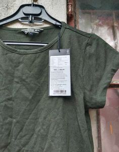 Orange &amp; Olive Green 2 Crop T-Shirts