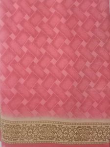 Pink Printed Saree