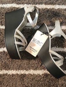 Silver Wedge Heels (Euro 37)