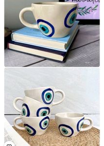 Combo Of 3 Mugs + 2 Deep Plates + Two Bronze Plat