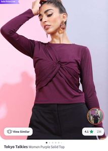 Purple Knotted Top