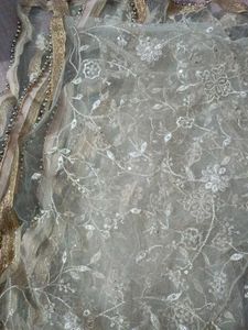 Embroidered Net Dupatta