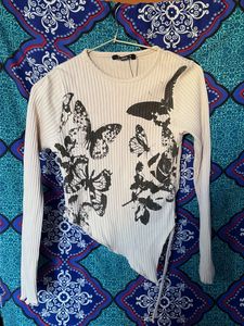 Butterfly Print Top