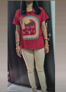 Cotton Trouser And Hosry T-shirt