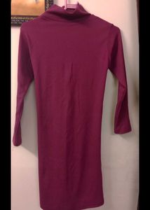 Burgundy Bodycon Mini Dress
