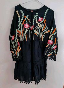 Boho Embroidered Dress