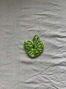 Crochet Heart Bag Charm