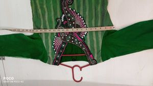 Green Embroidered Kurta