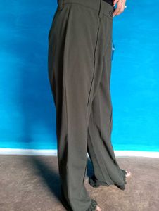 Olive Green Fringe Pants