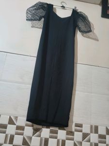 Elegant Women Polka Puffy Long Dress