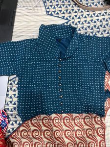 Dark Blue Crop Top