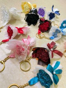 Coach Bag Charm - Floral Bouquet