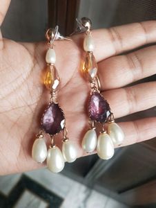 Crystal Pearl Earrings