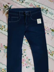 Denim navy blue jeans