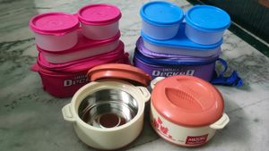 Combo of 2 Set Each Milton Lunch Box And Casserole
