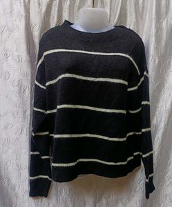 H&amp;m Striped Knit Pullover 🖤