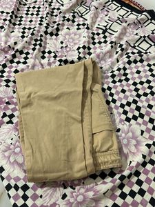 Ajio Men Khaki Joggers | 28 Size