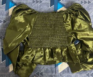 Olive Color Top