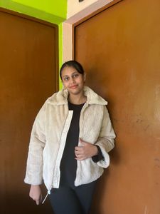 Fuzzy Cream Jacket