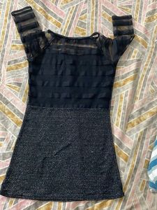 Sparkly Black Mini Dress