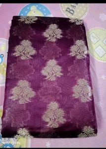 Elegant Purple Banarasi Saree