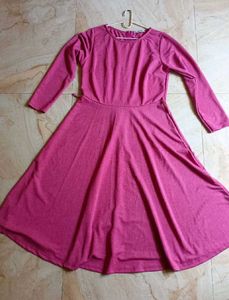 Miss Olive Pink Skater Dress.