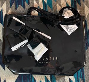 OG Tagged Ted Baker Metal Bow Small Tote