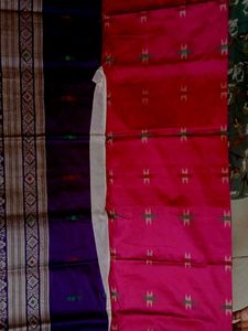 Elegant sambalpuri saree with blouse piece