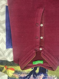 Burgundy Benetton Shirt
