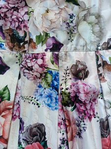 Girls Pleated multicolored floral dress