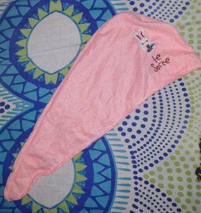 Pink Hair Drying Towel