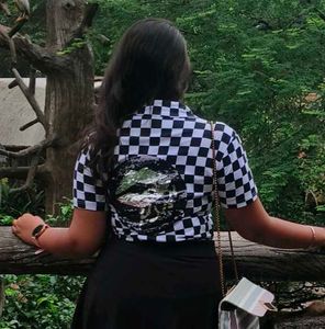 Checkered Chic Shirt Dress