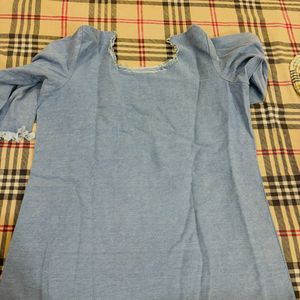 Denim Top Long Lenght