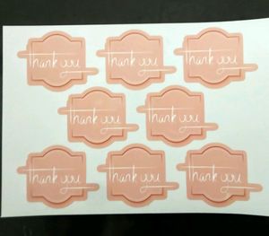 64 Thankyou Stickers