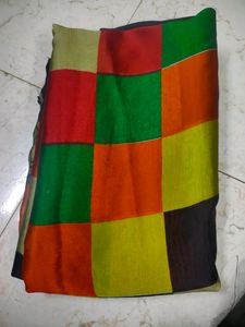 Multi Colour Checks Saree