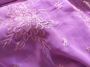 Viscose Georgette Embroidery Saree