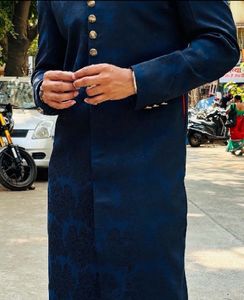 Men Navy Jodhpuri Coat