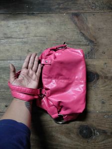 🌸Pink Leather Satchel