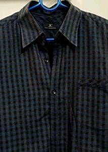 Men&#39;s Checked Casual Shirt - Blue