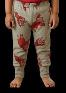 Cute Piglet Print Pants