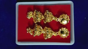 Golden Latkan Earrings.