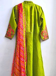 Patch Work Kurta with Dupatta